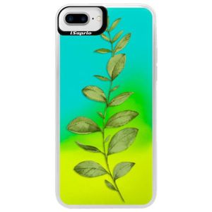 Neónové puzdro Blue iSaprio - Green Plant 01 - iPhone 7 Plus vyobraziť