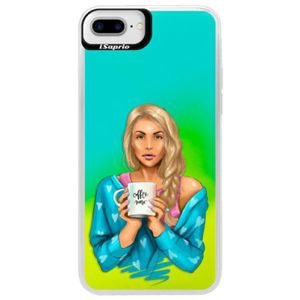 Neónové puzdro Blue iSaprio - Coffe Now - Blond - iPhone 7 Plus vyobraziť