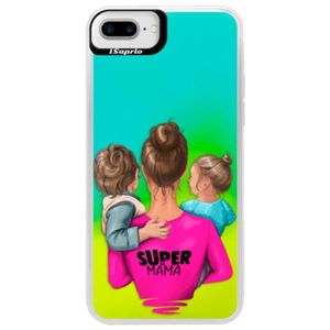 Neónové puzdro Blue iSaprio - Super Mama - Boy and Girl - iPhone 7 Plus vyobraziť
