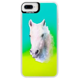 Neónové puzdro Blue iSaprio - Horse 01 - iPhone 7 Plus vyobraziť