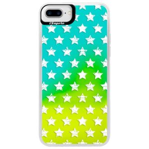 Neónové puzdro Blue iSaprio - Stars Pattern - white - iPhone 7 Plus vyobraziť