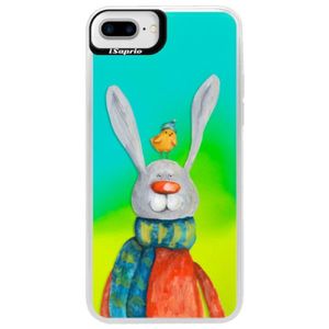 Neónové puzdro Blue iSaprio - Rabbit And Bird - iPhone 7 Plus vyobraziť