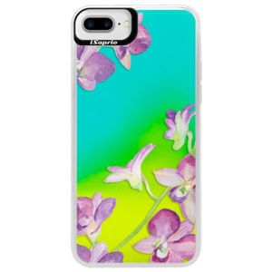 Neónové puzdro Blue iSaprio - Purple Orchid - iPhone 7 Plus vyobraziť