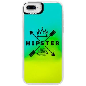 Neónové puzdro Blue iSaprio - Hipster Style 02 - iPhone 7 Plus vyobraziť