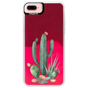 Neónové púzdro Pink iSaprio - Cacti 02 - iPhone 7 Plus vyobraziť