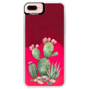 Neónové púzdro Pink iSaprio - Cacti 01 - iPhone 7 Plus vyobraziť