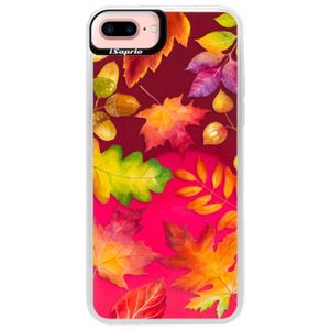 Neónové púzdro Pink iSaprio - Autumn Leaves 01 - iPhone 7 Plus vyobraziť