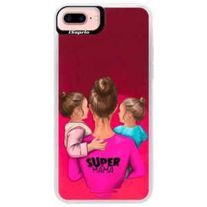 Neónové púzdro Pink iSaprio - Super Mama - Two Girls - iPhone 7 Plus vyobraziť