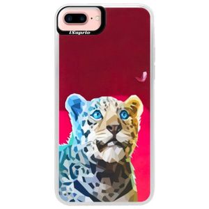 Neónové púzdro Pink iSaprio - Leopard With Butterfly - iPhone 7 Plus vyobraziť