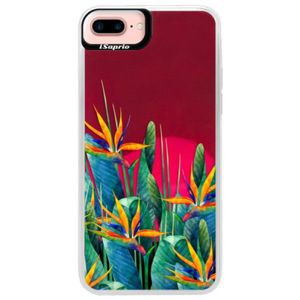 Neónové púzdro Pink iSaprio - Exotic Flowers - iPhone 7 Plus vyobraziť