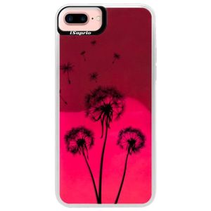 Neónové púzdro Pink iSaprio - Three Dandelions - black - iPhone 7 Plus vyobraziť