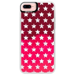 Neónové púzdro Pink iSaprio - Stars Pattern - white - iPhone 7 Plus vyobraziť