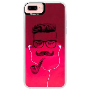 Neónové púzdro Pink iSaprio - Man With Headphones 01 - iPhone 7 Plus vyobraziť