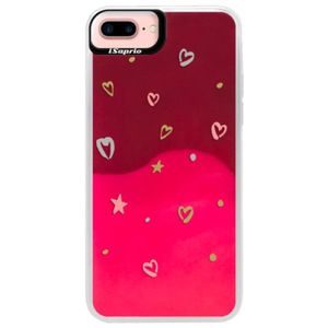 Neónové púzdro Pink iSaprio - Lovely Pattern - iPhone 7 Plus vyobraziť