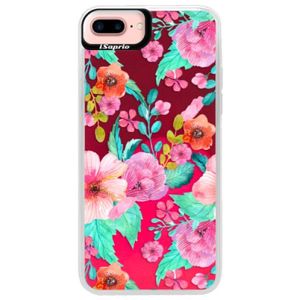 Neónové púzdro Pink iSaprio - Flower Pattern 01 - iPhone 7 Plus vyobraziť