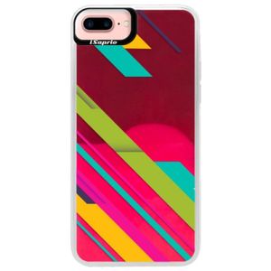 Neónové púzdro Pink iSaprio - Color Stripes 03 - iPhone 7 Plus vyobraziť