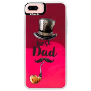 Neónové púzdro Pink iSaprio - Best Dad - iPhone 7 Plus vyobraziť