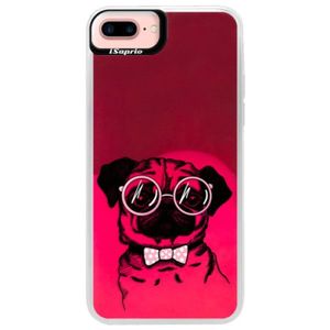 Neónové púzdro Pink iSaprio - The Pug - iPhone 7 Plus vyobraziť