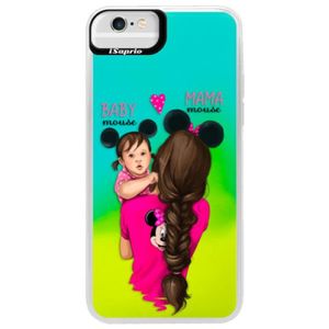 Neónové puzdro Blue iSaprio - Mama Mouse Brunette and Girl - iPhone 6 Plus/6S Plus vyobraziť