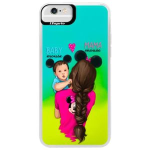 Neónové puzdro Blue iSaprio - Mama Mouse Brunette and Boy - iPhone 6 Plus/6S Plus vyobraziť