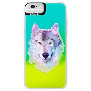 Neónové puzdro Blue iSaprio - Wolf 01 - iPhone 6 Plus/6S Plus vyobraziť