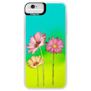 Neónové puzdro Blue iSaprio - Three Flowers - iPhone 6 Plus/6S Plus vyobraziť