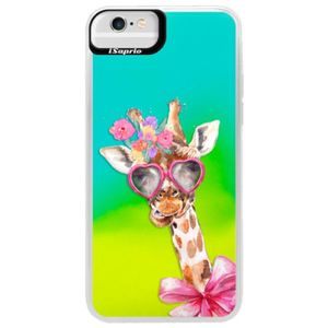 Neónové puzdro Blue iSaprio - Lady Giraffe - iPhone 6 Plus/6S Plus vyobraziť