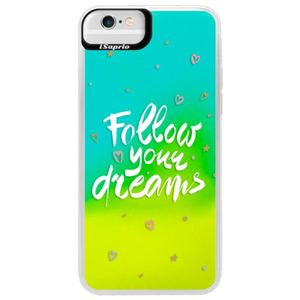 Neónové puzdro Blue iSaprio - Follow Your Dreams - white - iPhone 6 Plus/6S Plus vyobraziť