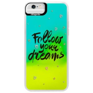 Neónové puzdro Blue iSaprio - Follow Your Dreams - black - iPhone 6 Plus/6S Plus vyobraziť