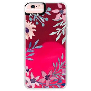 Neónové púzdro Pink iSaprio - Leaves and Flowers - iPhone 6 Plus/6S Plus vyobraziť