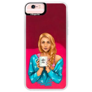 Neónové púzdro Pink iSaprio - Coffe Now - Redhead - iPhone 6 Plus/6S Plus vyobraziť