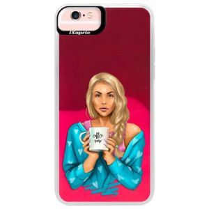 Neónové púzdro Pink iSaprio - Coffe Now - Blond - iPhone 6 Plus/6S Plus vyobraziť