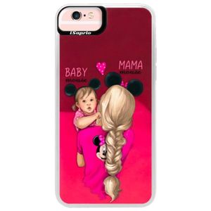 Neónové púzdro Pink iSaprio - Mama Mouse Blond and Girl - iPhone 6 Plus/6S Plus vyobraziť