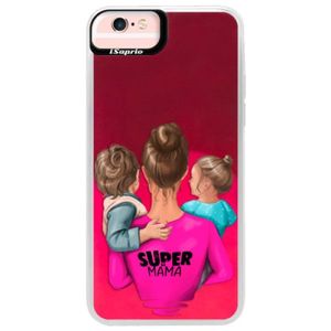 Neónové púzdro Pink iSaprio - Super Mama - Boy and Girl - iPhone 6 Plus/6S Plus vyobraziť