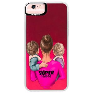 Neónové púzdro Pink iSaprio - Super Mama - Two Boys - iPhone 6 Plus/6S Plus vyobraziť