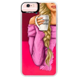 Neónové púzdro Pink iSaprio - My Coffe and Blond Girl - iPhone 6 Plus/6S Plus vyobraziť