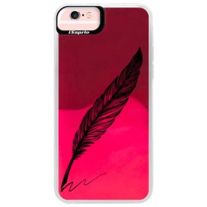 Neónové púzdro Pink iSaprio - Writing By Feather - black - iPhone 6 Plus/6S Plus vyobraziť