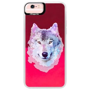 Neónové púzdro Pink iSaprio - Wolf 01 - iPhone 6 Plus/6S Plus vyobraziť