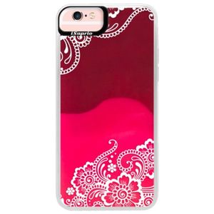 Neónové púzdro Pink iSaprio - White Lace 02 - iPhone 6 Plus/6S Plus vyobraziť