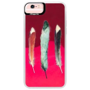 Neónové púzdro Pink iSaprio - Three Feathers - iPhone 6 Plus/6S Plus vyobraziť