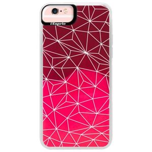 Neónové púzdro Pink iSaprio - Abstract Triangles 03 - white - iPhone 6 Plus/6S Plus vyobraziť