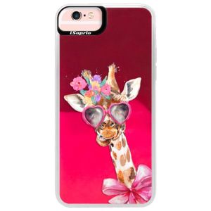 Neónové púzdro Pink iSaprio - Lady Giraffe - iPhone 6 Plus/6S Plus vyobraziť