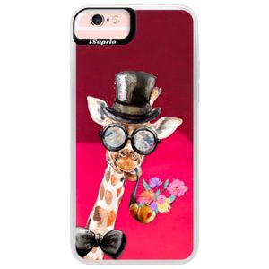 Neónové púzdro Pink iSaprio - Sir Giraffe - iPhone 6 Plus/6S Plus vyobraziť