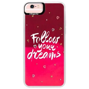Neónové púzdro Pink iSaprio - Follow Your Dreams - white - iPhone 6 Plus/6S Plus vyobraziť