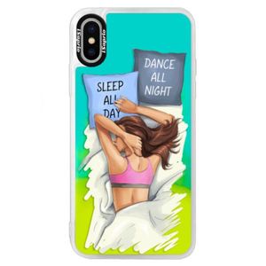 Neónové puzdro Blue iSaprio - Dance and Sleep - iPhone XS vyobraziť
