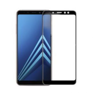 Tvrdené 3D sklo pre Samsung Galaxy A8 Plus – black vyobraziť