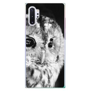 Plastové puzdro iSaprio - BW Owl - Samsung Galaxy Note 10+ vyobraziť