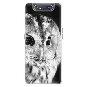 Plastové puzdro iSaprio - BW Owl - Samsung Galaxy A80 vyobraziť