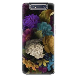 Plastové puzdro iSaprio - Dark Flowers - Samsung Galaxy A80 vyobraziť