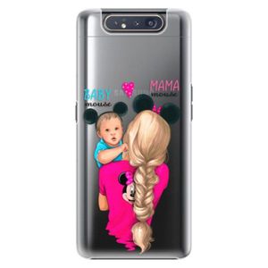 Plastové puzdro iSaprio - Mama Mouse Blonde and Boy - Samsung Galaxy A80 vyobraziť